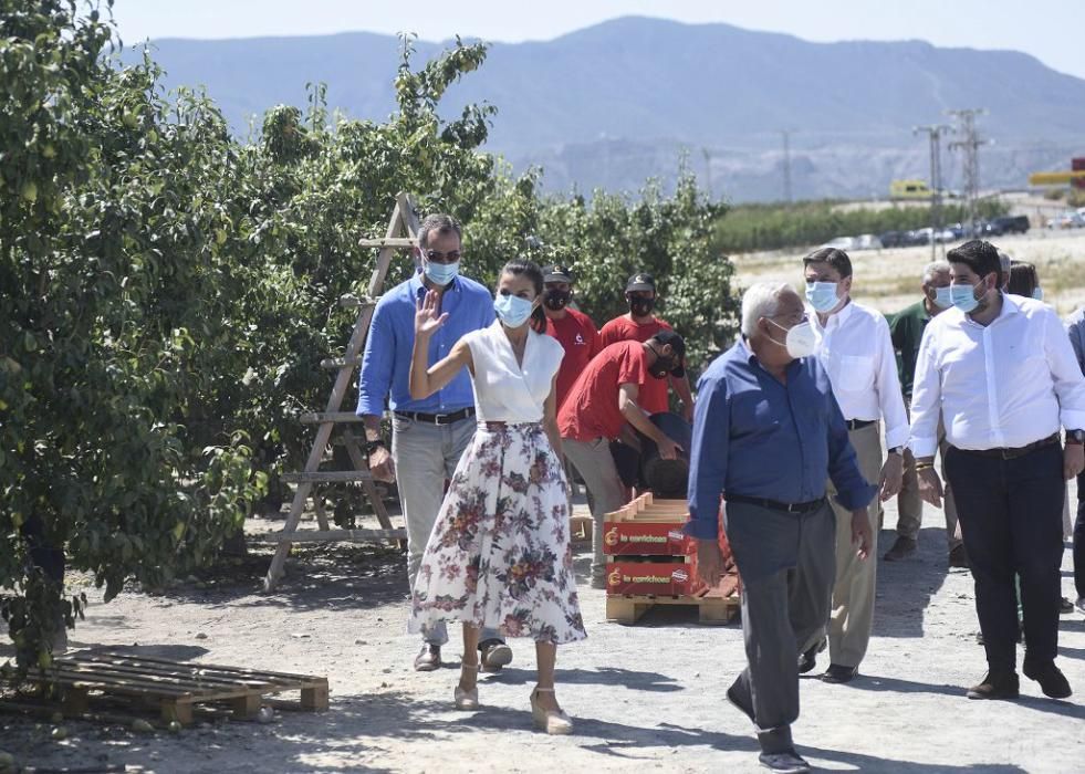 Visita de los reyes a la cooperativa La Carrichosa de Cieza