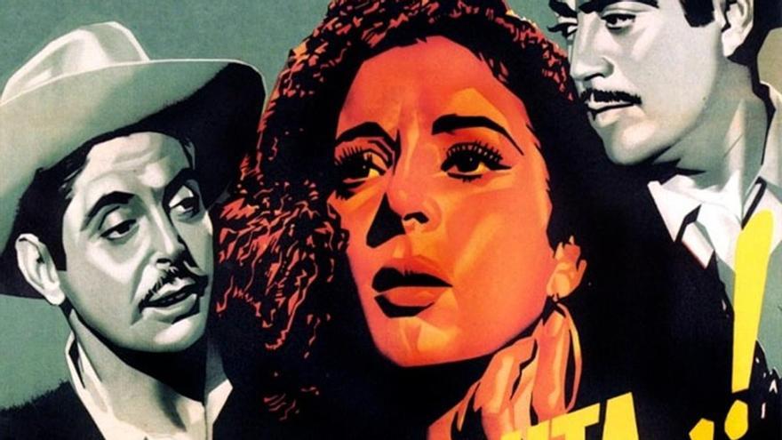 Cartel de la película 'Pena, penita, pena' con Lola Flores.