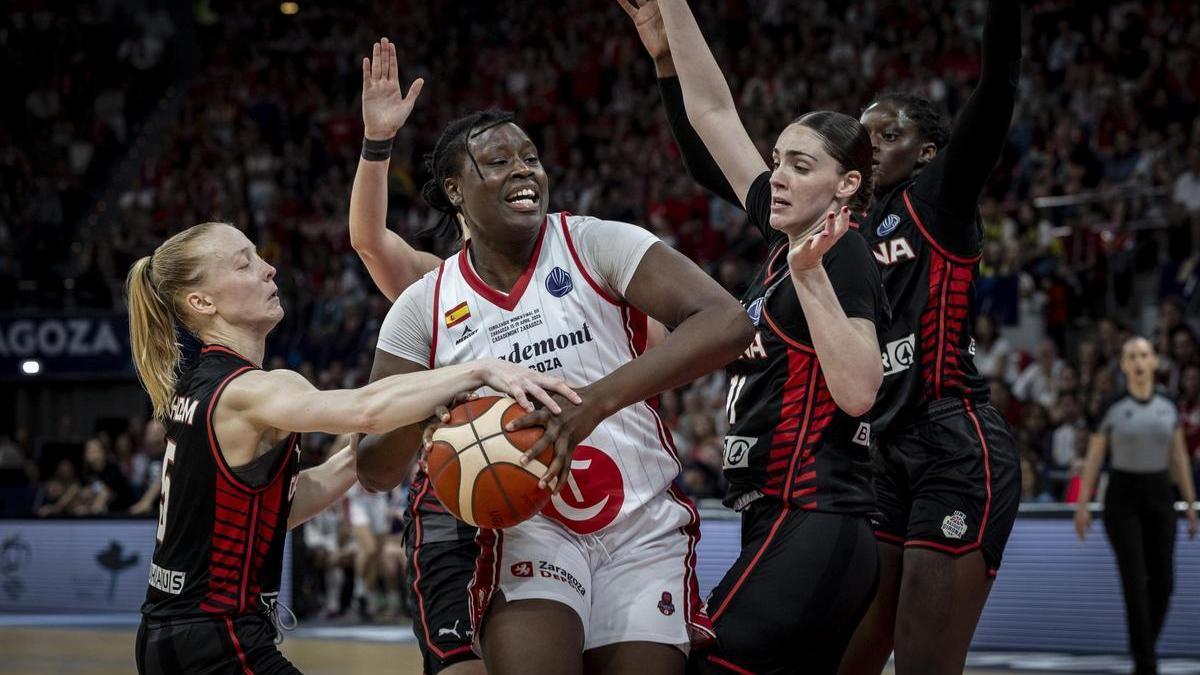 Gueye, durante un encuentro de la Final Six