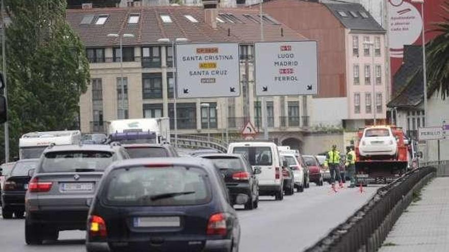 Retenciones registradas en A Pasaxe por un accidente.