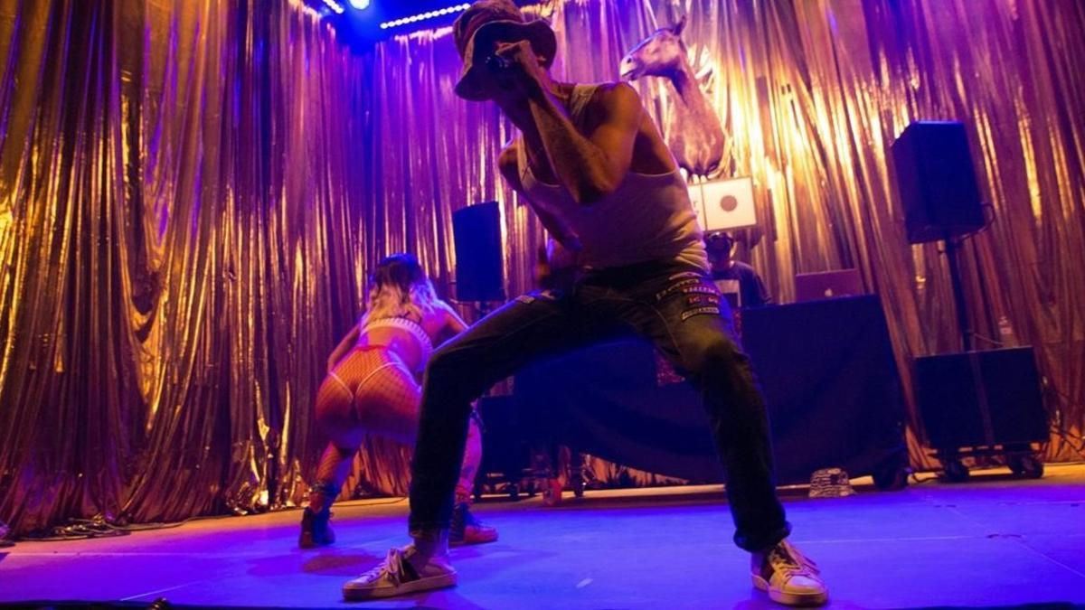 Un momento de la actuación de Yung  Beef en el Sónar 2017.