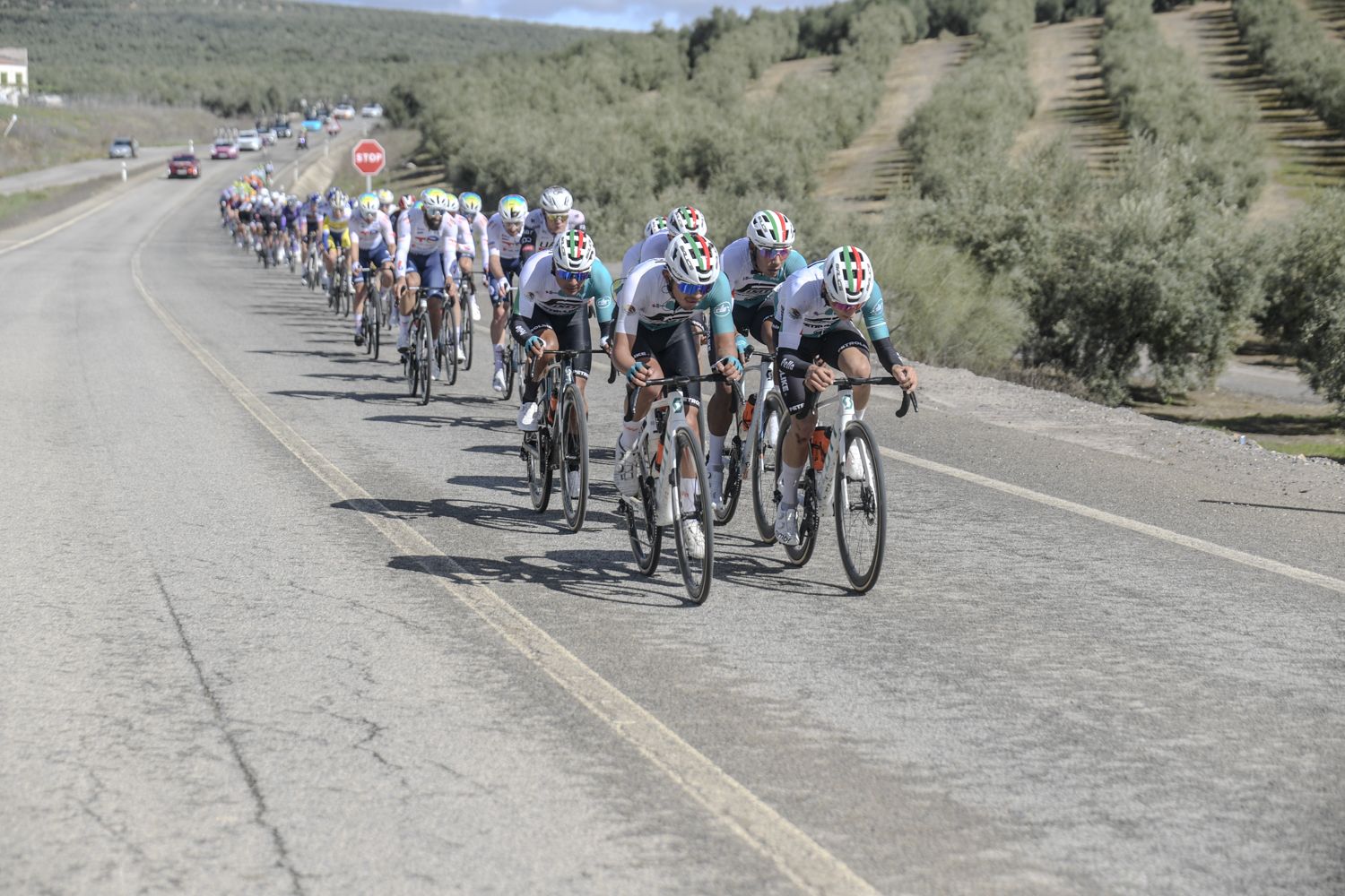 La salida de la etapa de Córdoba de la Vuelta a Andalucía en imágenes