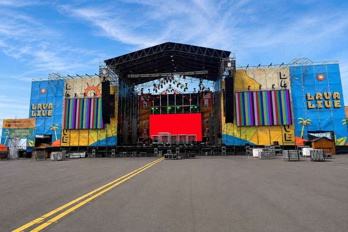 Escenario del Lava Live Fest en Arrecife