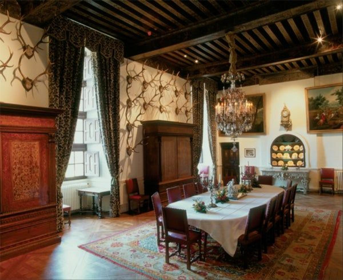 Uno de los suntuosos salones que pueden admirarse en el
Castillo de Brissac.