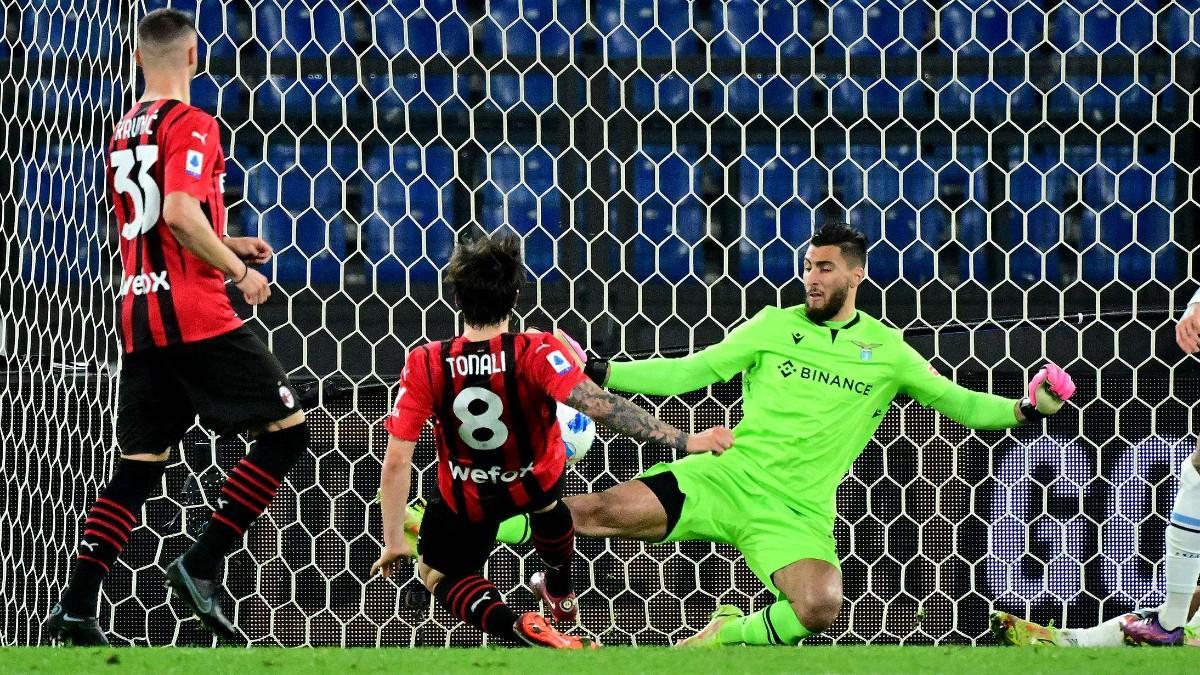 La acción del gol de Tonali