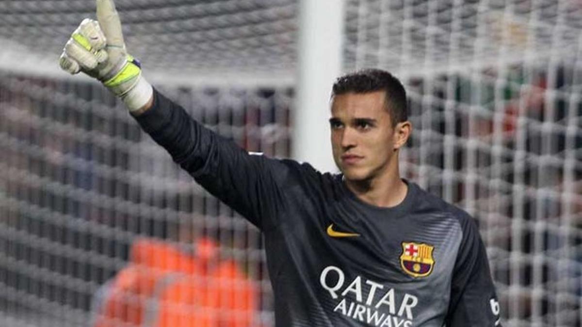 Jordi Masip celebra una de sus paradas durante la Supercopa Catalunya