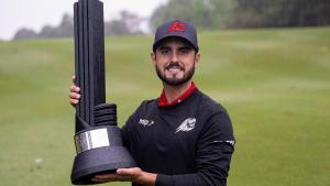 Abraham Ancer celebró su primera victoria en el LIV Golf en su peor jornada de juego en Hong Kong