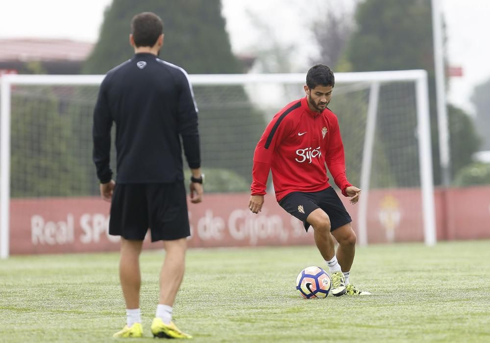 Entrenamiento del Sporting de Gijón