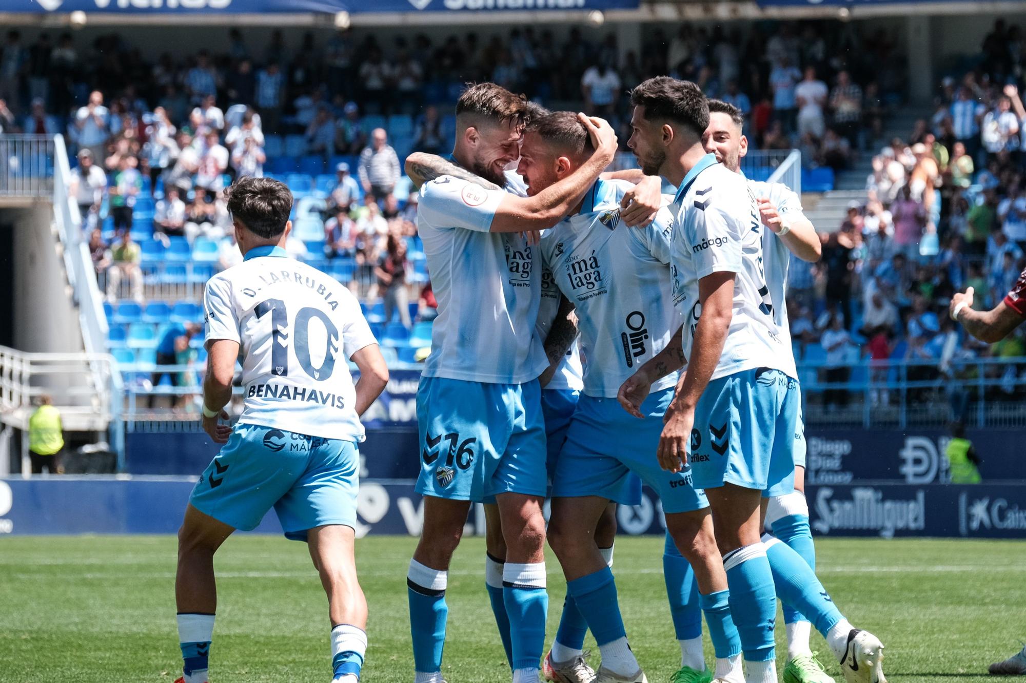 Dioni hizo el tanto del empate a uno en el Málaga CF - AD Mérida.