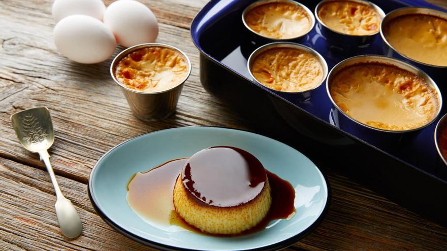 Flan casero al microondas