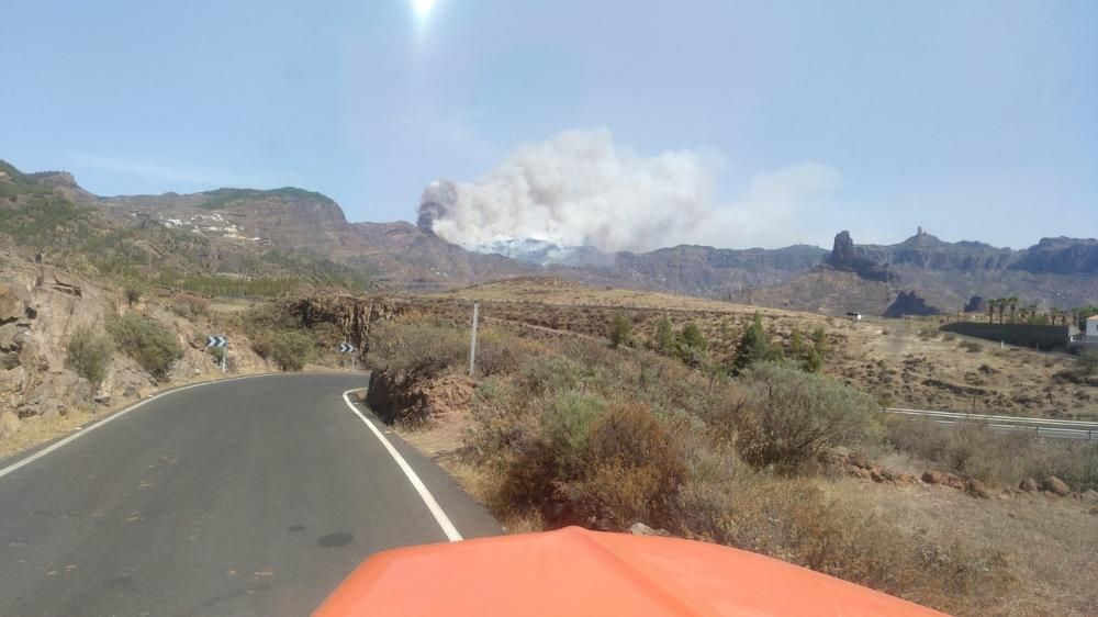 Incendio en Tejeda