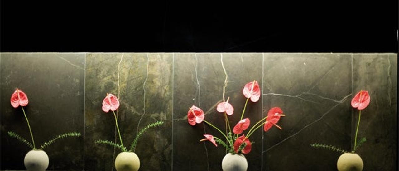 El gris y el negro es la base de la
decoración del Silken Zentro.