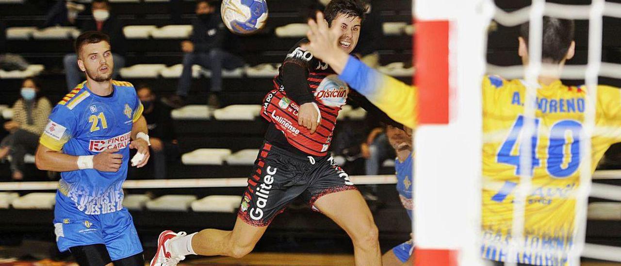 José Pedreira, en un partido de esta temporada en el Lalín Arena.