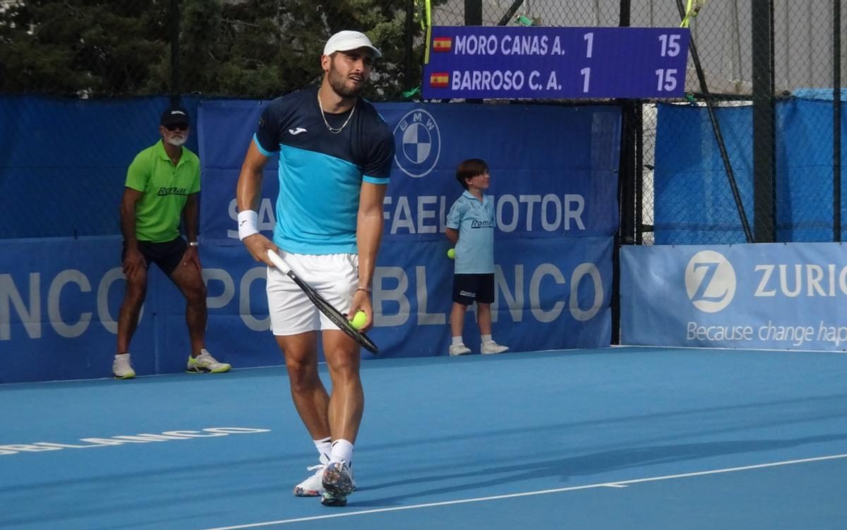Alejandro Moro, durante un partido en Pozoblanco.