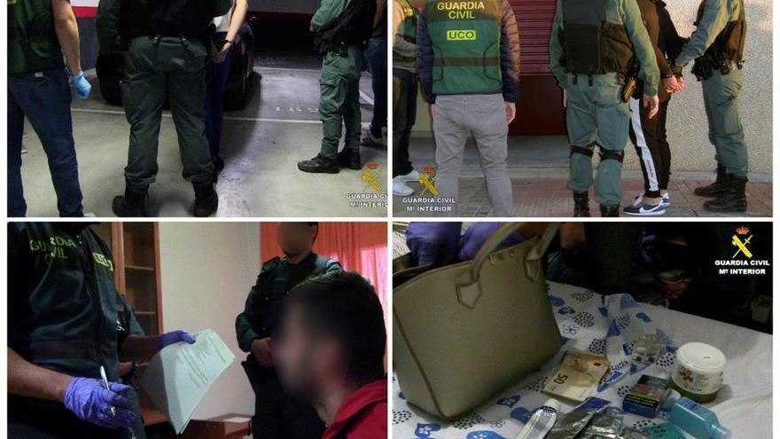 Imágenes de la operación policial.