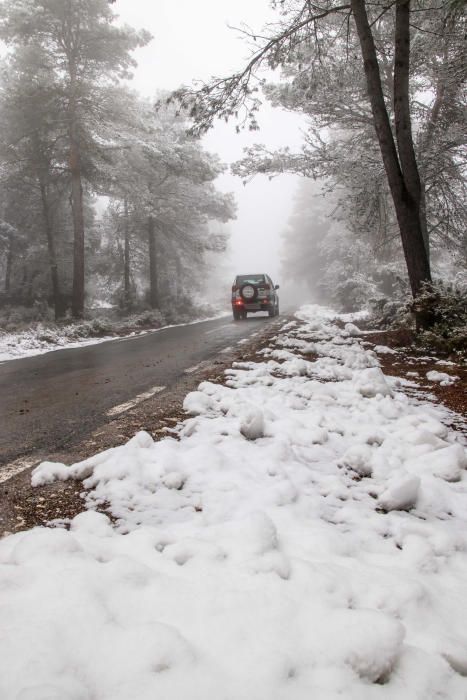 Nueva nevada en l'Alcoià y El Comtat