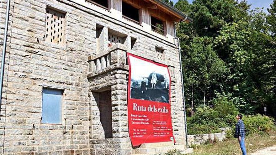 L&#039;edifici de La Forestal, el darrer punt abans d&#039;emprendre l&#039;exili a Maçanet de Cabrenys.