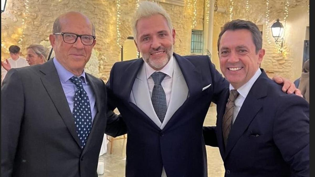 Manolo Llorente, Santi Cañizares y Jordi Bruixola