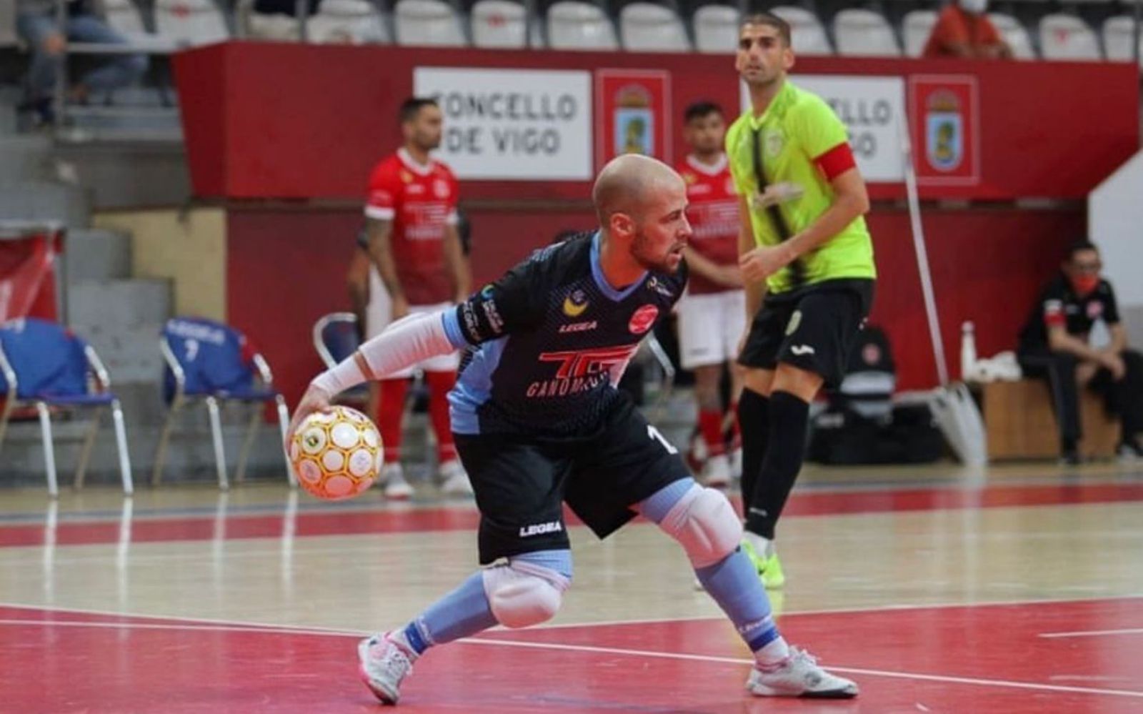 Jorge Bigotes, en un partido con el Ganomagoga.   | // CEDIDA