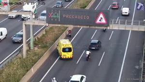 Imagen de un accidente en la C-58 en Ripollet