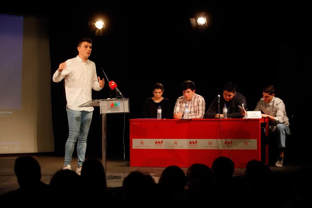 Liga de debate escolar en Gijón