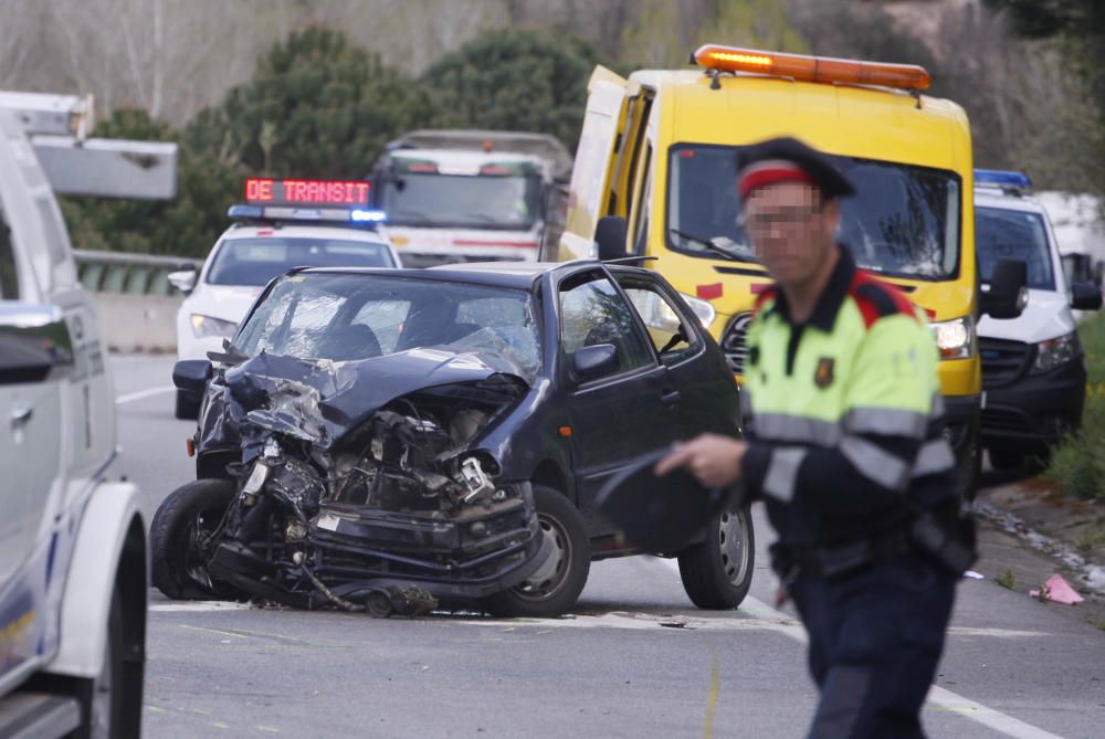 L''accident ha obligat a tallar la C-35 durant una estona