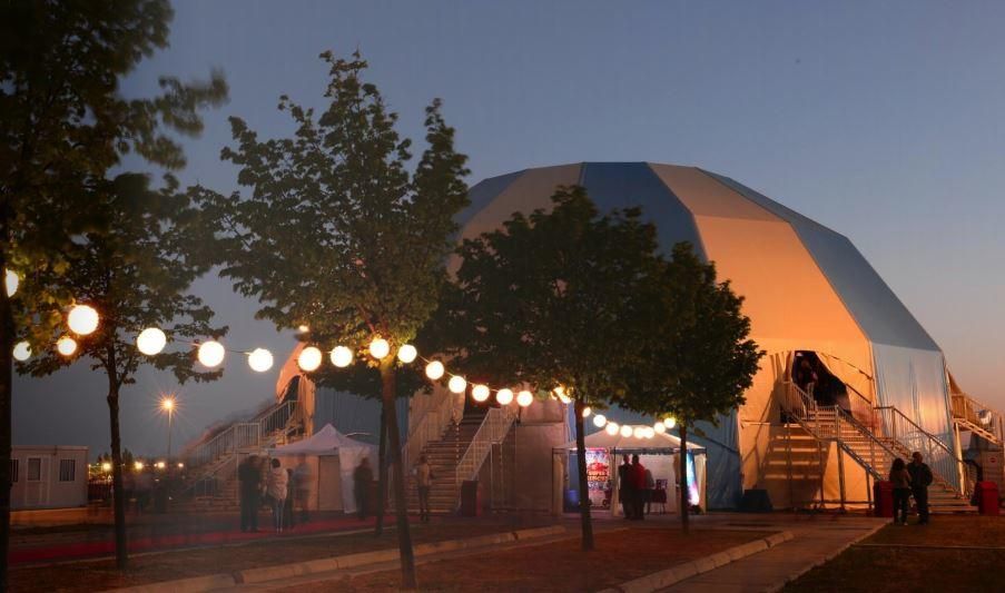 Carpa iglú que construiran a Girona per fer-hi espectacles culturals