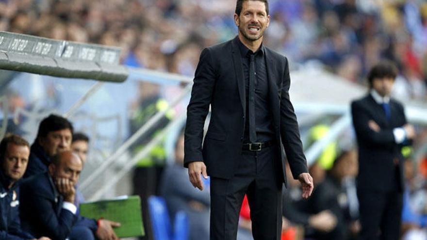 El entrenador argentino del Atlético de Madrid, Diego Pablo Simeone.