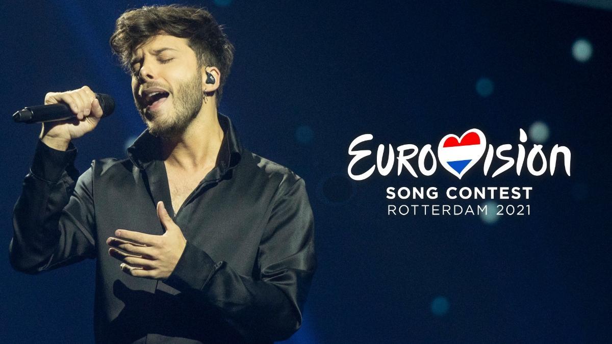 Blas Cantó en el escenario de Eurovisión 2021