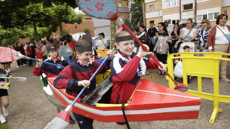 El colegio San Miguel baja el Sella en Pumarín
