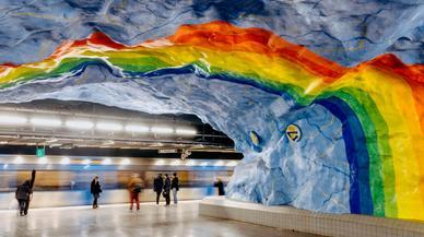 Espeleología urbana: viaje a las impresionantes cuevas del metro de Estocolmo