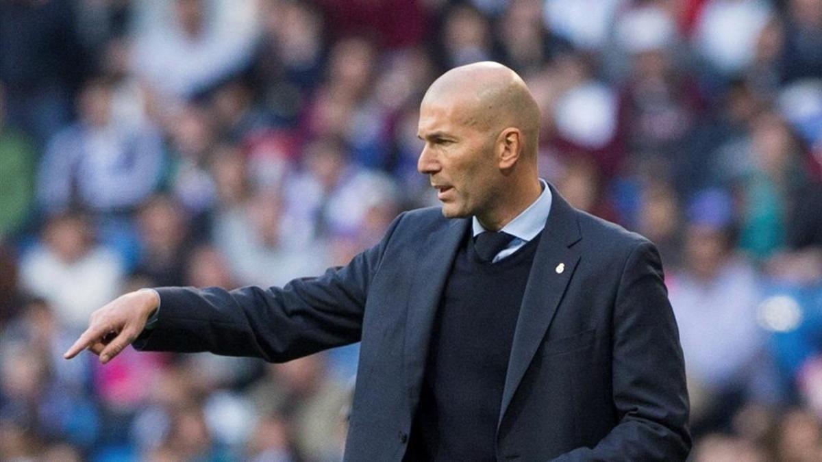 Zinedine Zidane, entrenador del Madrid
