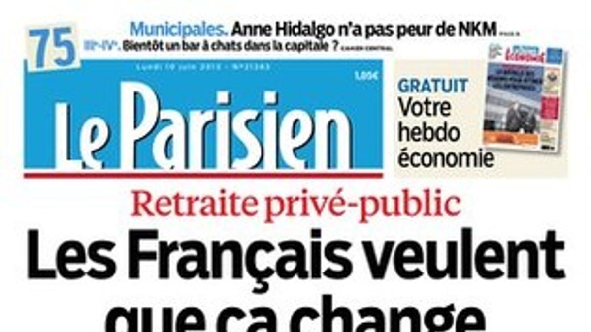 Primera de 'Le Parisien'.