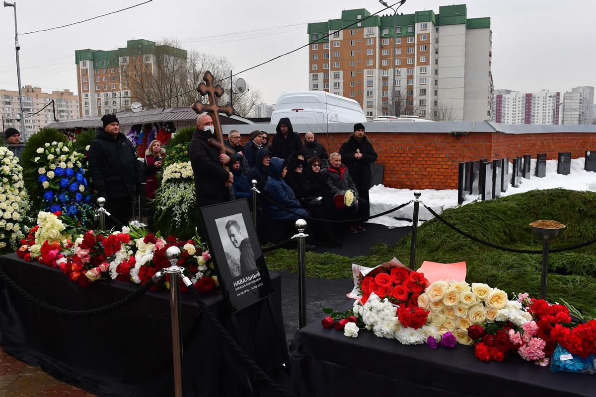 Funeral y ceremonia de despedida del político opositor ruso Alexei Navalny en Moscú