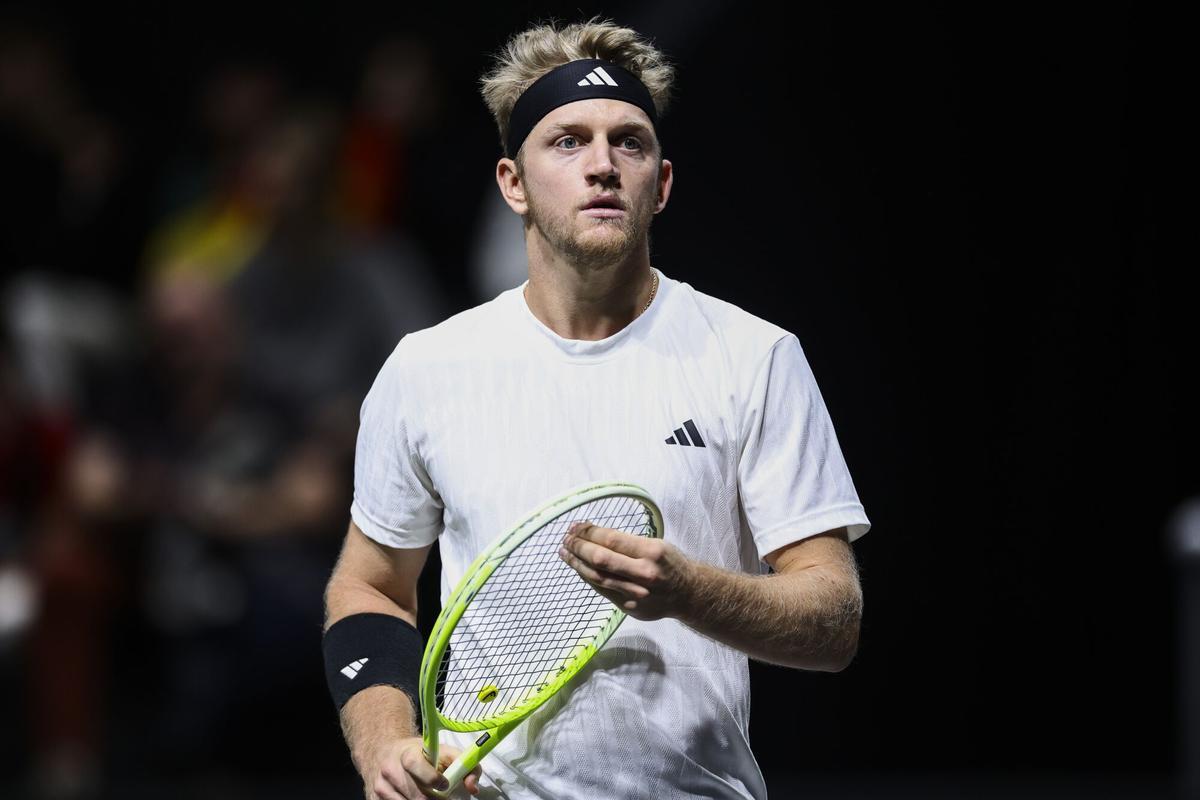 Davidovich, durante un partido en el Masters 1.000 de París