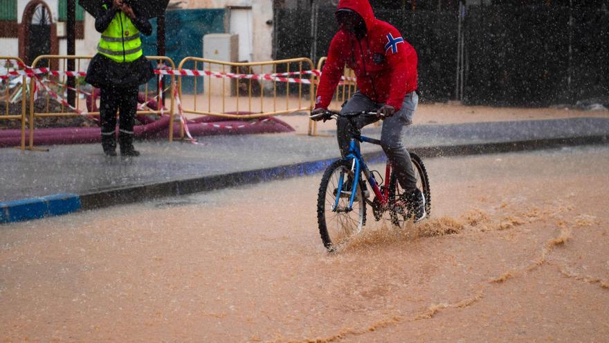 Málaga completamente inundada como consecuencia de la DANA