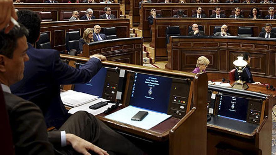 Pedro Sánchez, en el Congreso de los Diputados.