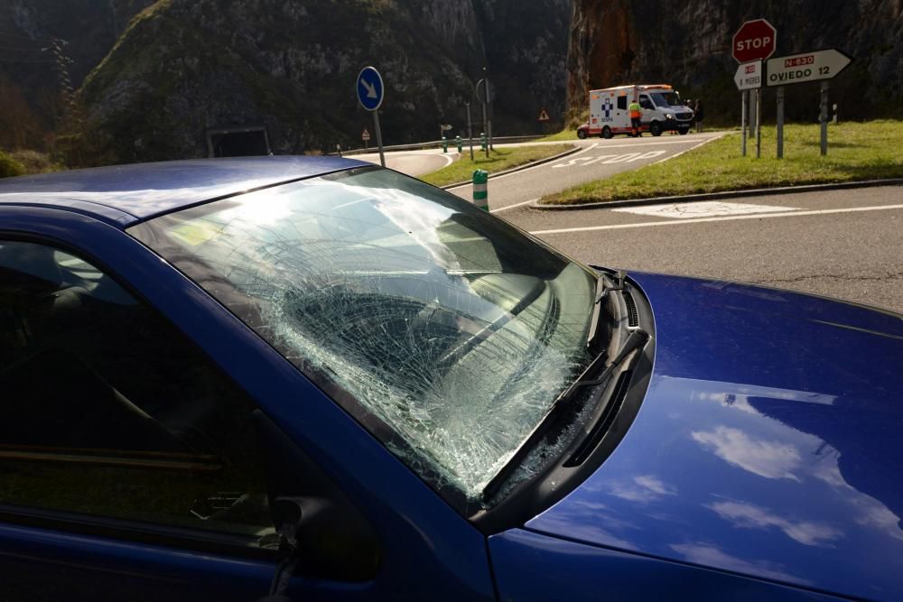 Atropello ciclista en la zona de los túneles de Morcín