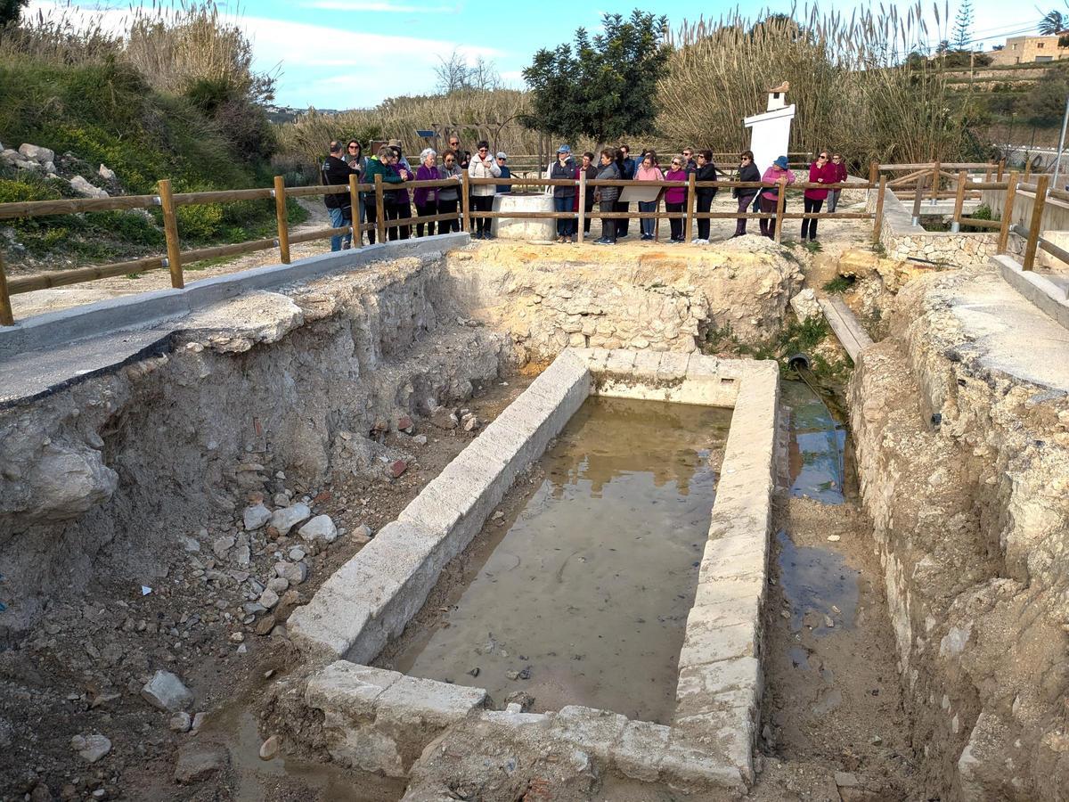 El "llavador" o "safareig" de la partida dels Pous de l'Abiar