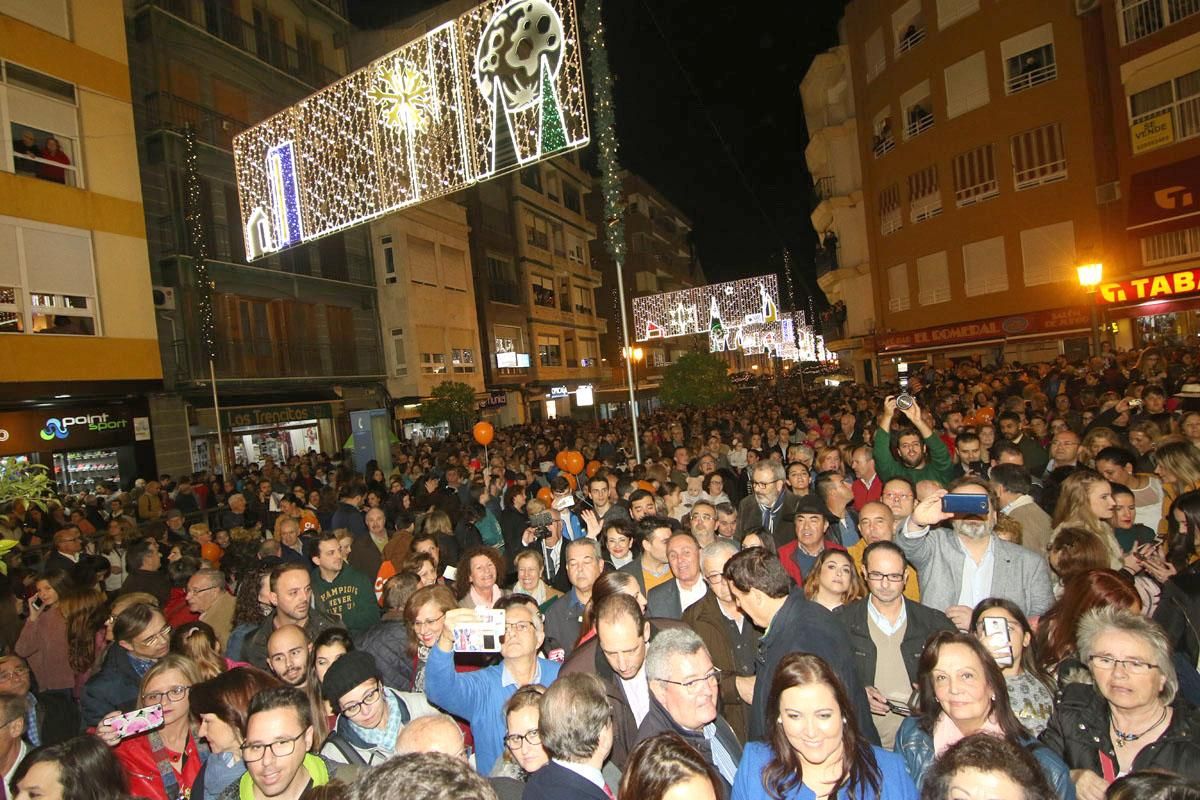 Inauguración del alumbrado navideño de Puente Genil