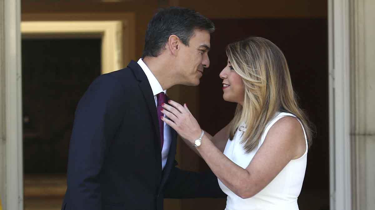 Pedro Sánchez recibe a Susana Díaz en la Moncloa