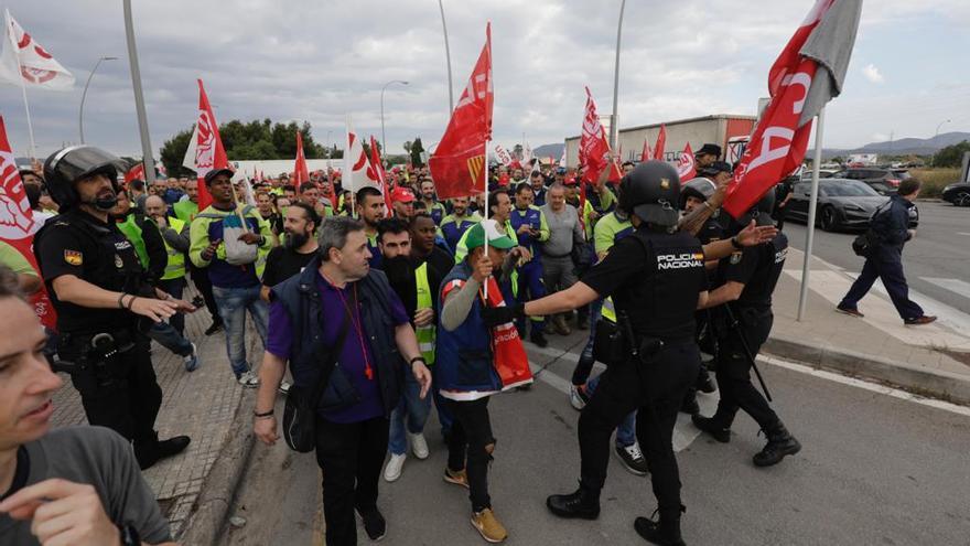 Los trabajadores del metal de Baleares, en huelga