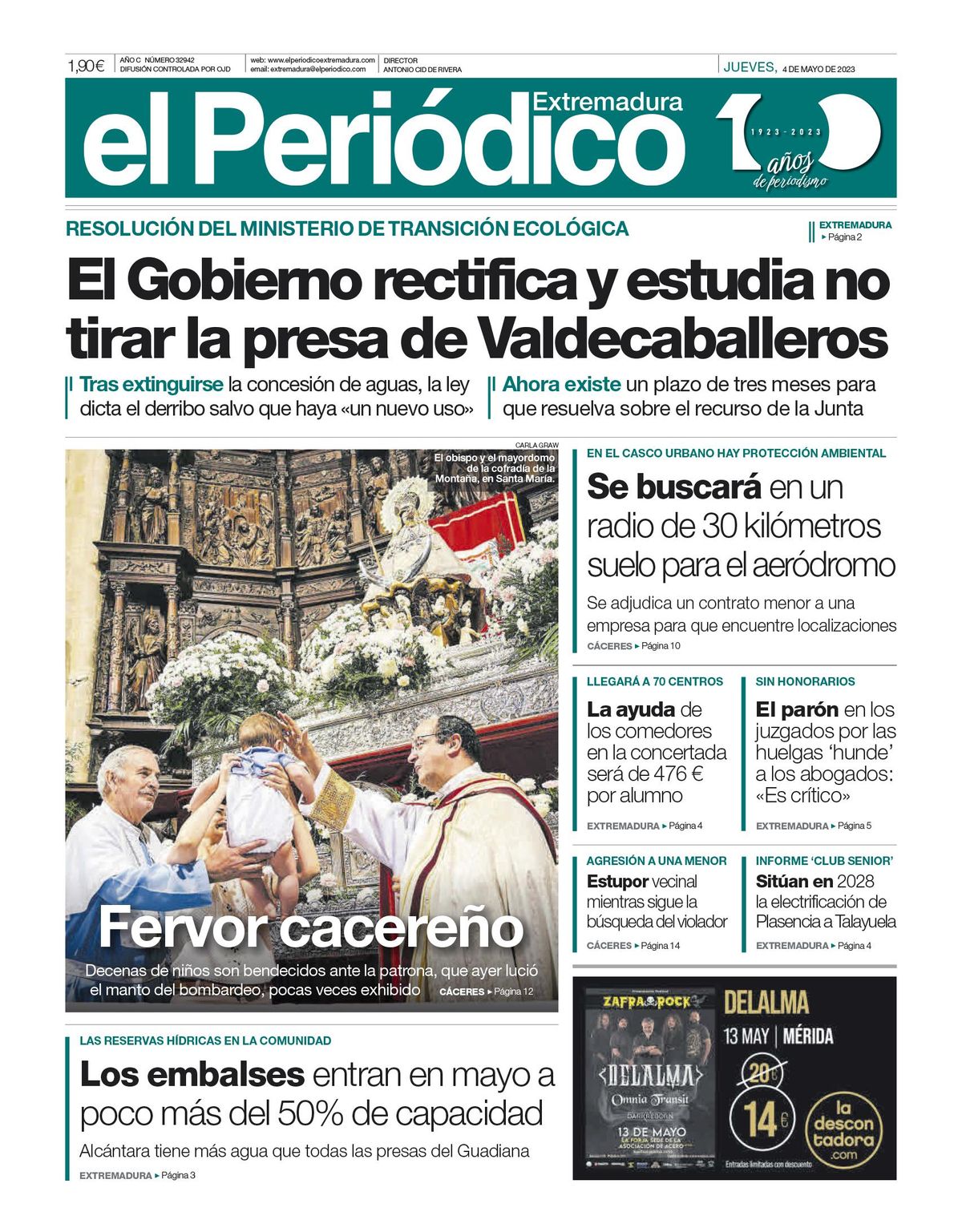Consulta la portada correspondiente al día 4 de mayo de 2023