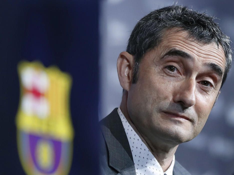 Valverde arriba a Barcelona