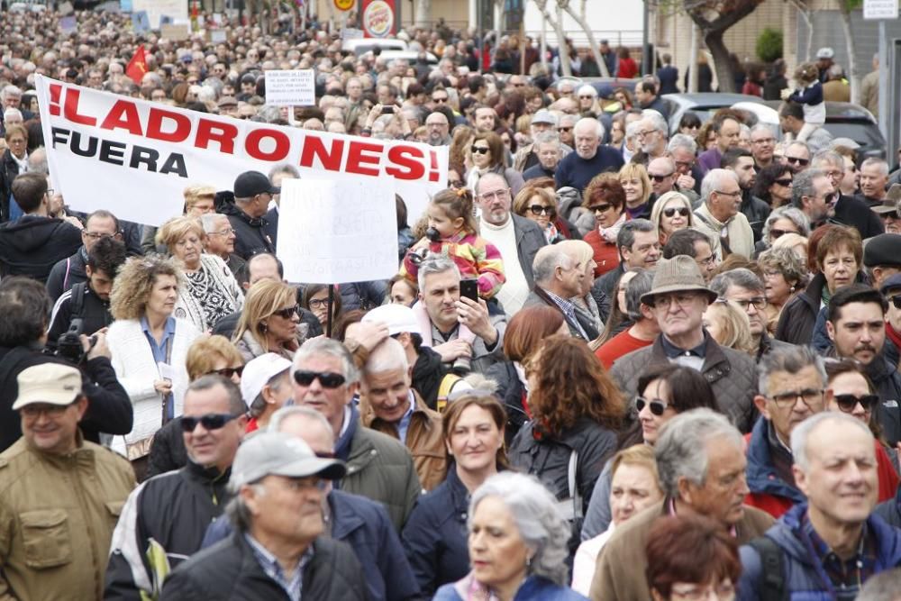 Manifestación por unas pensiones dignas en Murcia