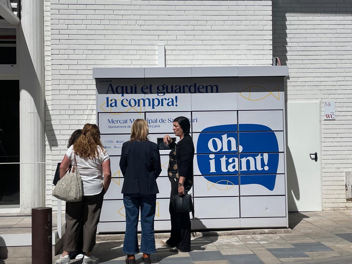 Mercat Municipal de Sant Hilari, servei per guardar la compra