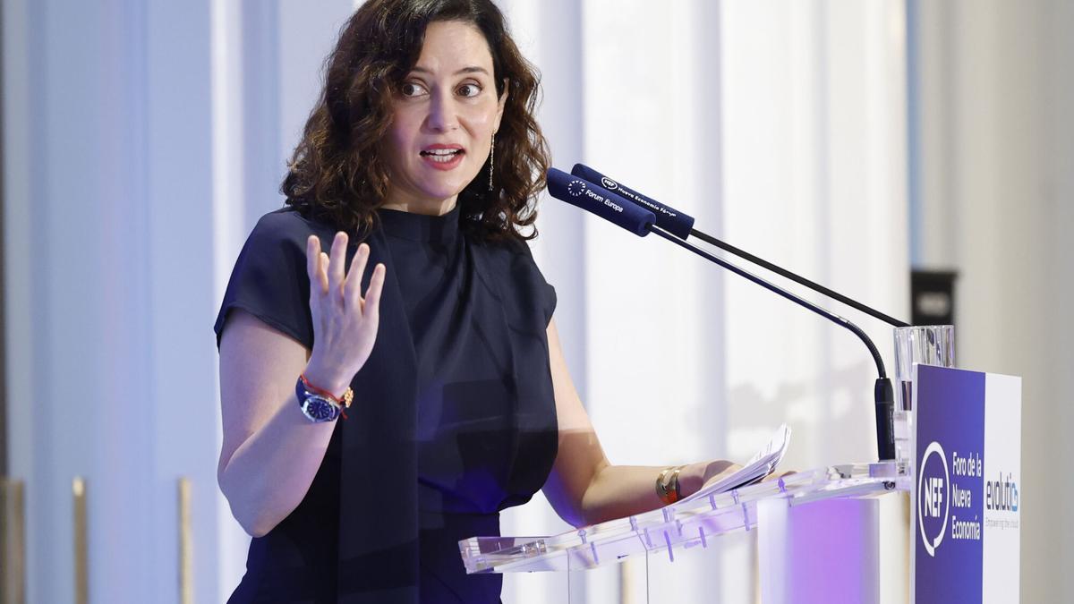 La presidenta de la Comunidad de Madrid, Isabel Díaz Ayuso.