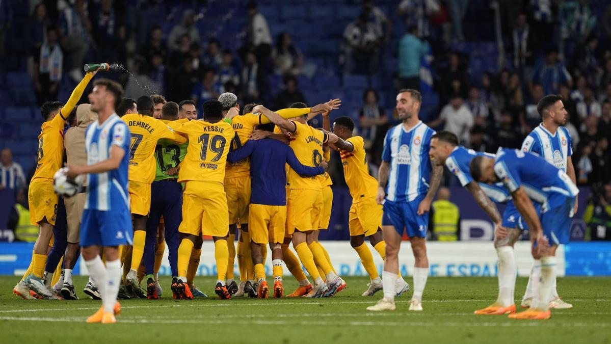 Una imagen del RCD Espanyol - FC Barcelona.