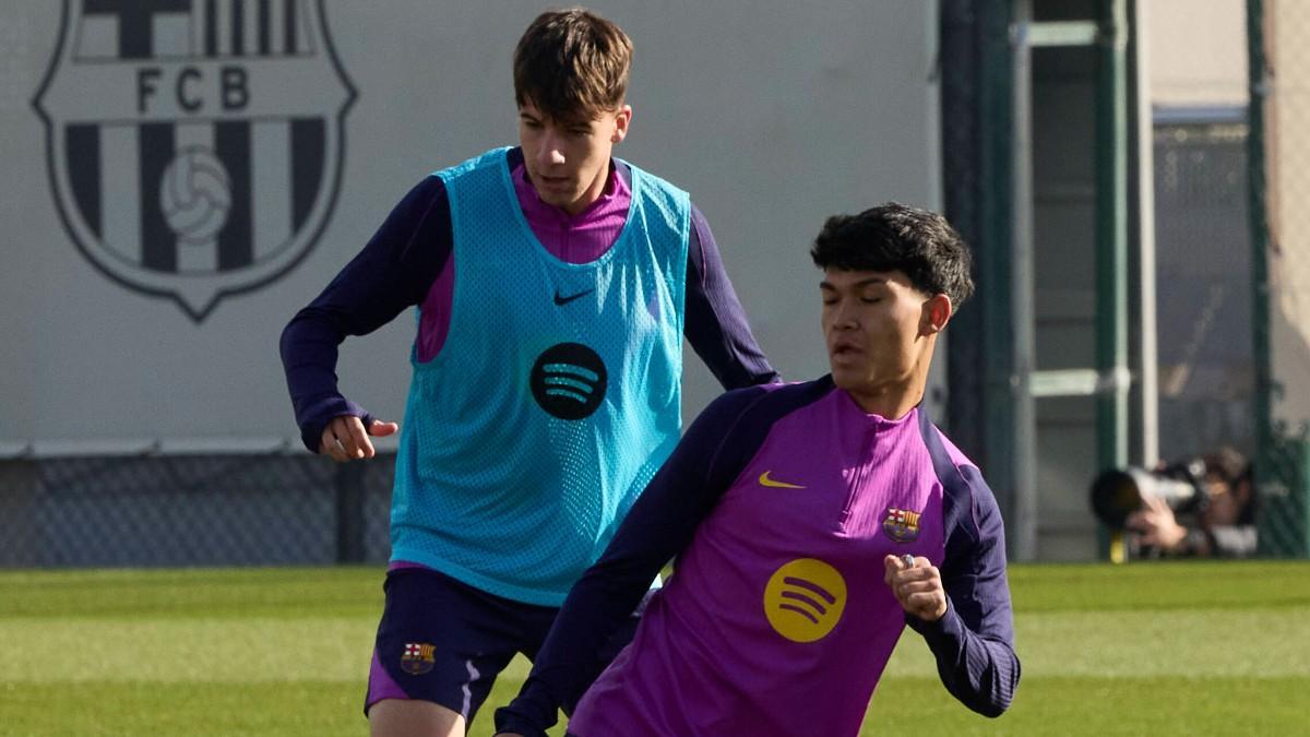 Jofre y Dro en un entrenamiento