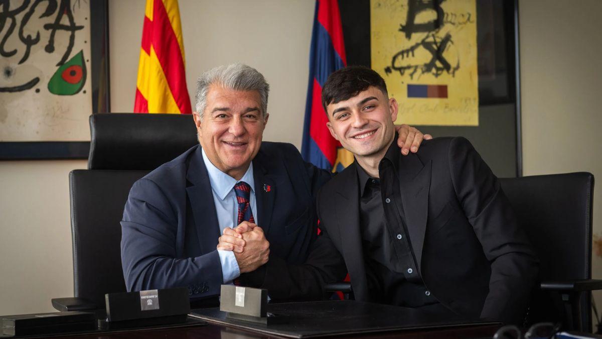 Todo listo para que Pedri firme su nuevo contrato